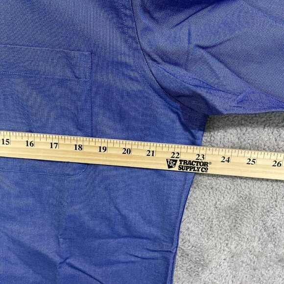 NEW Lands' End Men's M Blue Long Sleeve Button Down Shirt Cotton/Polyester Blend - Picture 5 of 10